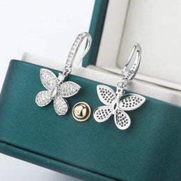 KissICON KissIcon Creative Bow Diamond Zircon Earrings - Shine