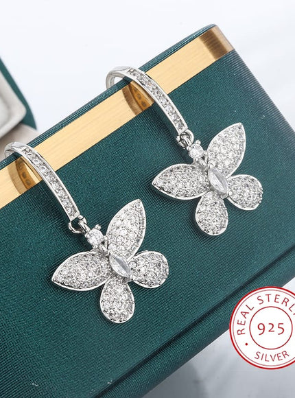 KissICON KissIcon Creative Bow Diamond Zircon Earrings - Shine