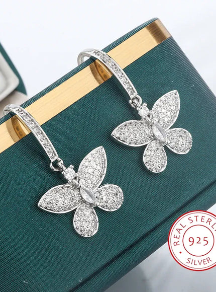 KissICON KissIcon Creative Bow Diamond Zircon Earrings - Shine