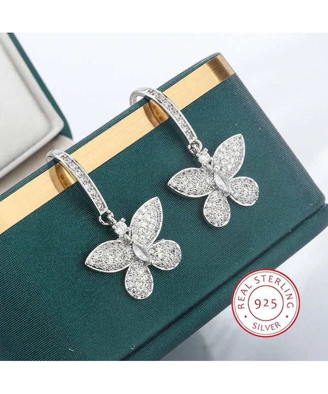 KissICON KissIcon Creative Bow Diamond Zircon Earrings - Shine