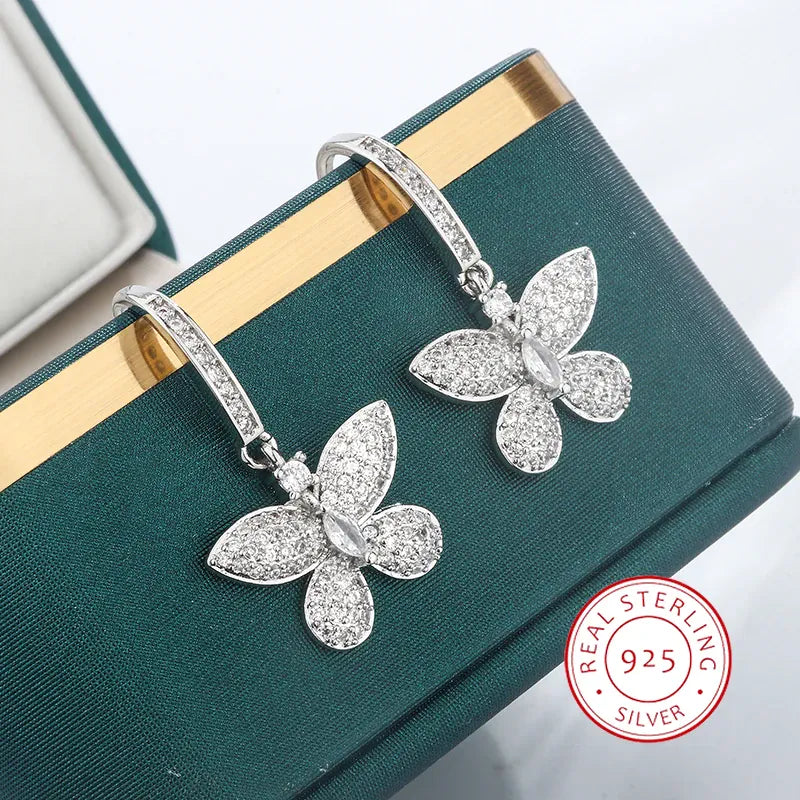 KissICON KissIcon Creative Bow Diamond Zircon Earrings - Shine