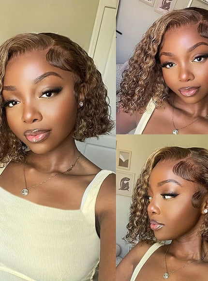 KissICON Kissicon Curly Bob Wig 13x4 Lace