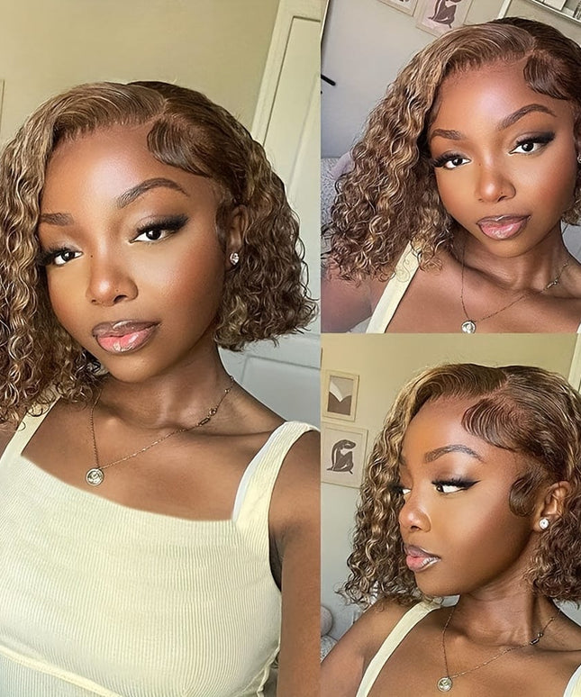 KissICON Kissicon Curly Bob Wig 13x4 Lace