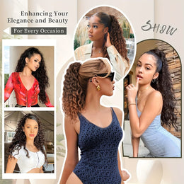 KissICON KissIcon Curly Ponytail Extension 20 Inch - Heat