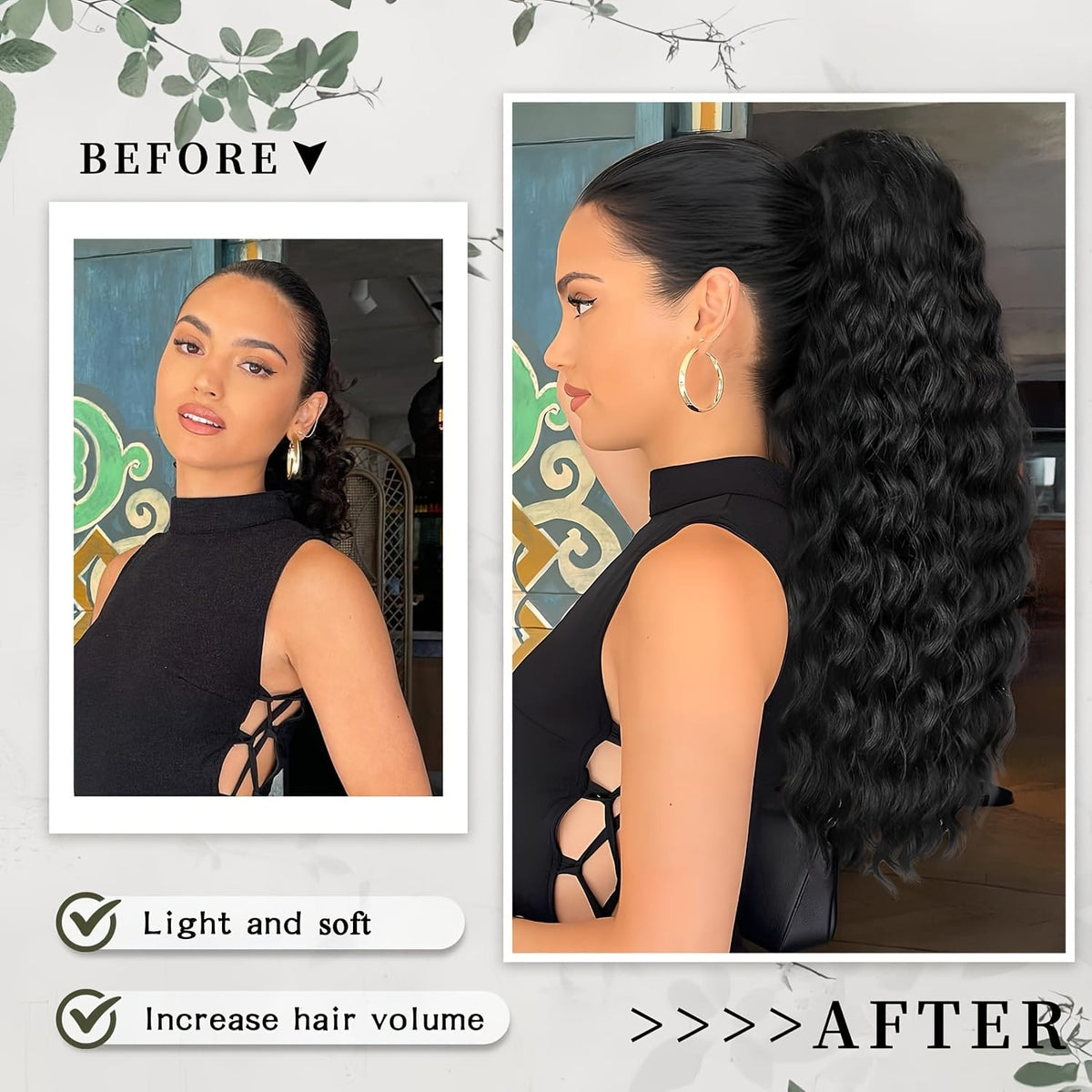KissICON KissIcon Curly Ponytail Extension 20 Inch - Heat