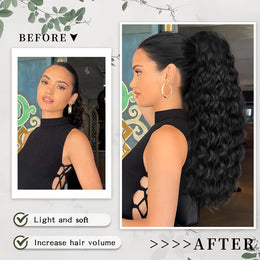 KissICON KissIcon Curly Ponytail Extension 20 Inch - Heat