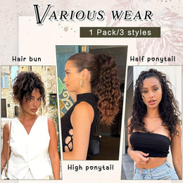 KissICON KissIcon Curly Ponytail Extension 20 Inch - Heat