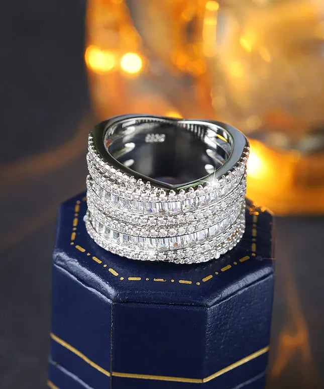 KissICON KissIcon CZ Engagement Ring For Women - Dainty Solitaire