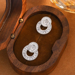 KissICON KissIcon CZ Multi Layer Hoop Earrings Hypoallergenic Daily