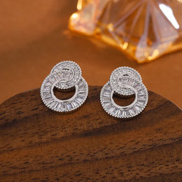 KissICON KissIcon CZ Multi Layer Hoop Earrings Hypoallergenic Daily
