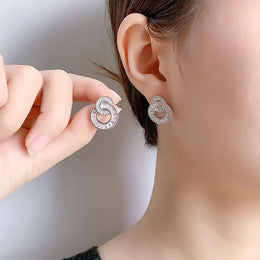KissICON KissIcon CZ Multi Layer Hoop Earrings Hypoallergenic Daily