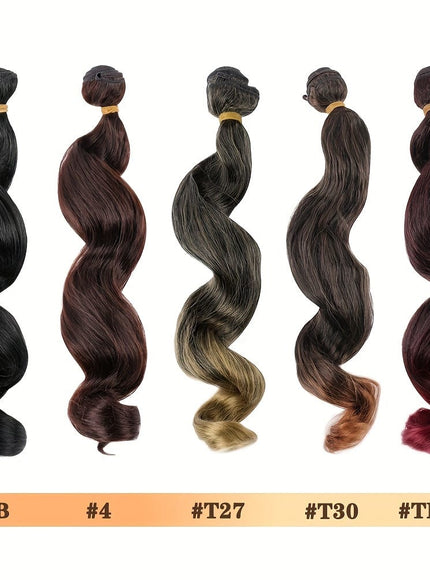 KissICON KissIcon Deep Wave 18In Synthetic Hair 6 Bundles
