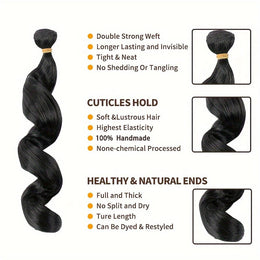 KissICON KissIcon Deep Wave 18In Synthetic Hair 6 Bundles