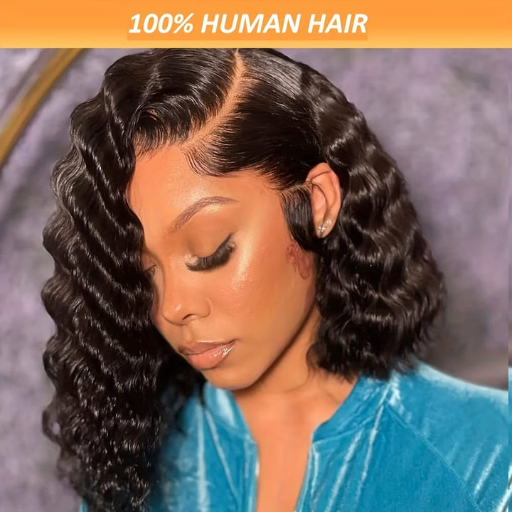Kissicon Deep Wave Bob Wig 180
