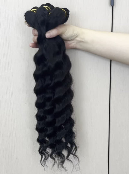 KissICON KissIcon Deep Wave Bundles 4Pcs Brazilian Hair -