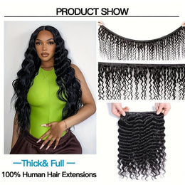 KissICON KissIcon Deep Wave Bundles 4Pcs Brazilian Hair -