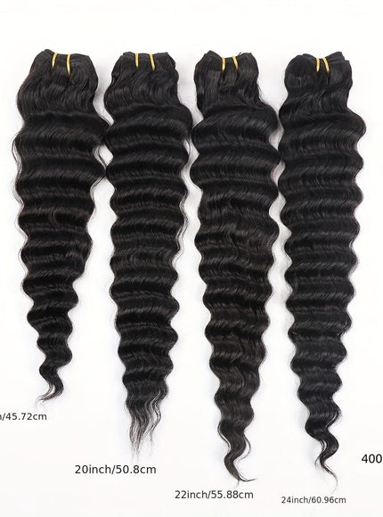 KissICON KissIcon Deep Wave Bundles 4Pcs Brazilian Hair -