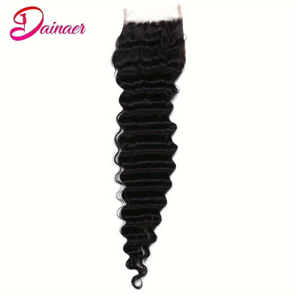 KissICON KissIcon Deep Wave Hair Bundles 4x4 Closure -