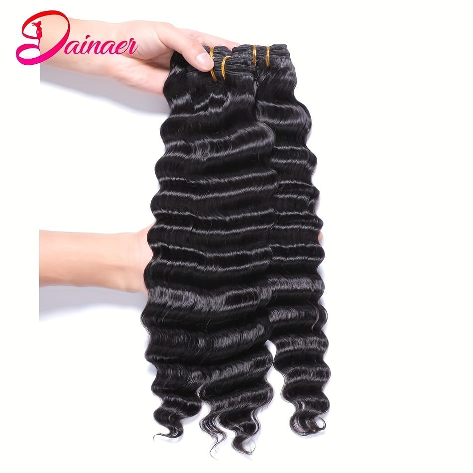 KissICON KissIcon Deep Wave Hair Bundles 4x4 Closure -