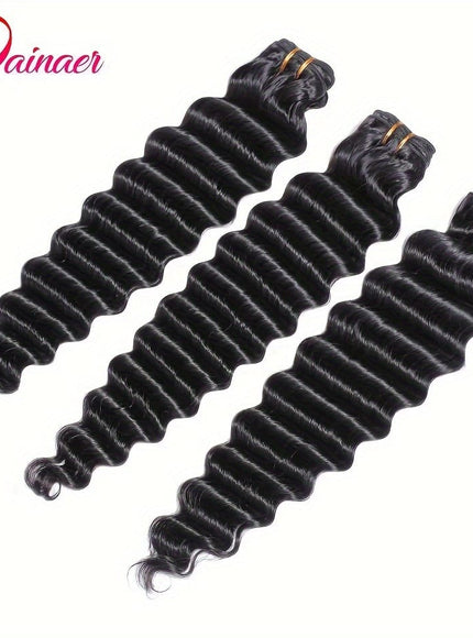 KissICON KissIcon Deep Wave Hair Bundles 4x4 Closure -