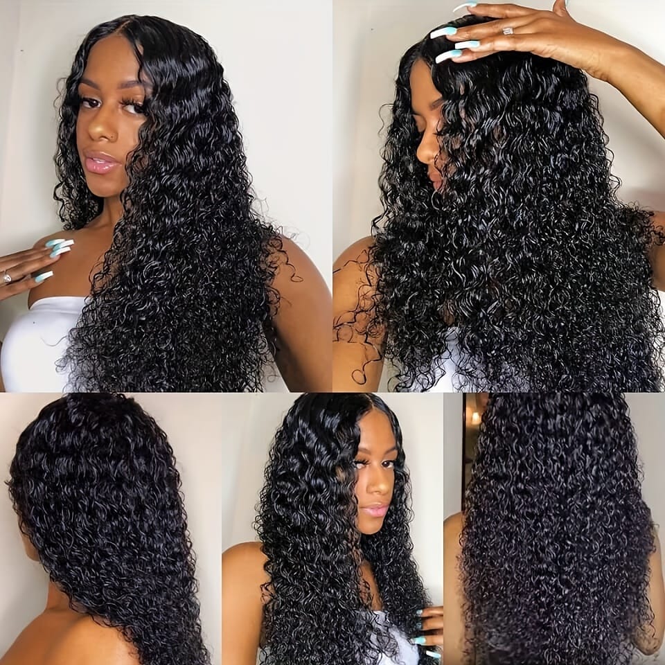 KissICON KissIcon Deep Wave Hair Bundles 4x4 Closure -