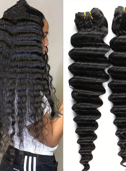 KissICON KissIcon Deep Wave Hair Bundles - Virgin Weaving