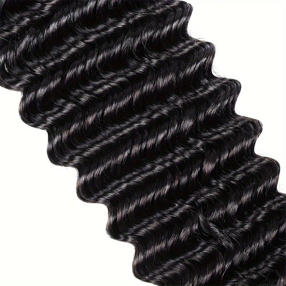 KissICON KissIcon Deep Wave Human Braiding Hair 2 Bundles