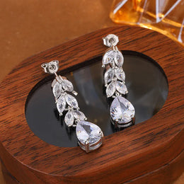 KissICON KissIcon Delicate AAA Zircon Earrings Sterling Silver