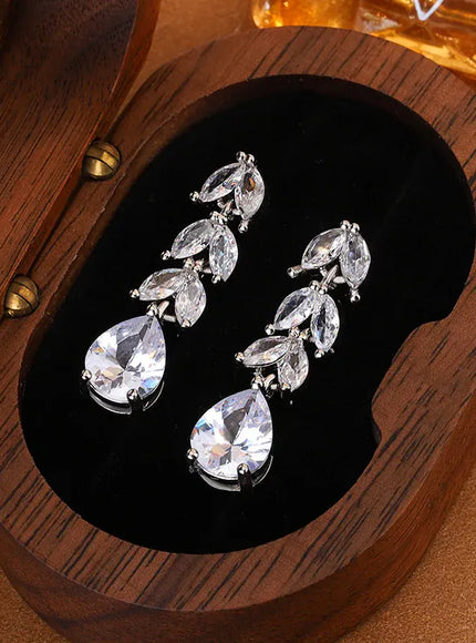 KissICON KissIcon Delicate AAA Zircon Earrings Sterling Silver