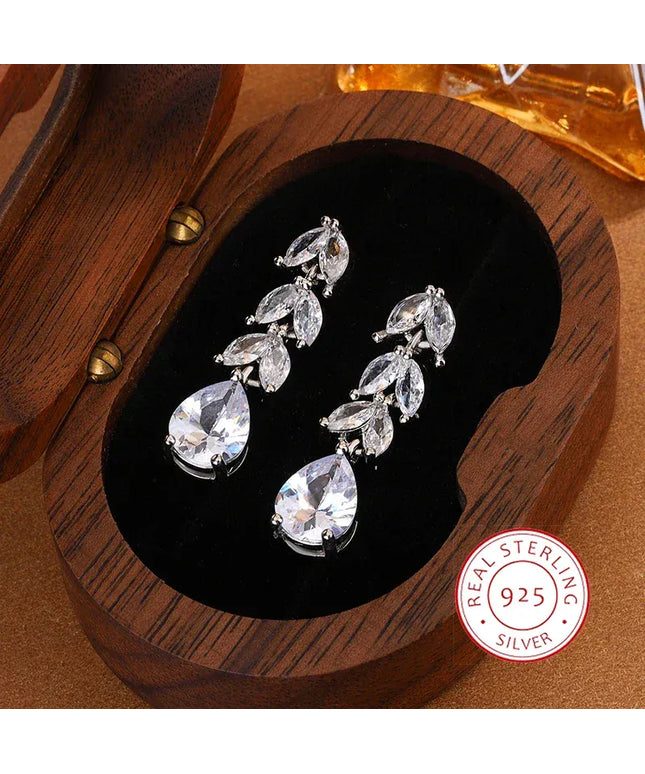 KissICON KissIcon Delicate AAA Zircon Earrings Sterling Silver