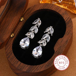 KissICON KissIcon Delicate AAA Zircon Earrings Sterling Silver