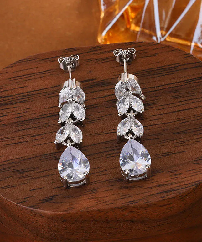 KissICON KissIcon Delicate AAA Zircon Earrings Sterling Silver