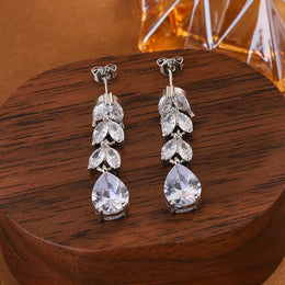 KissICON KissIcon Delicate AAA Zircon Earrings Sterling Silver