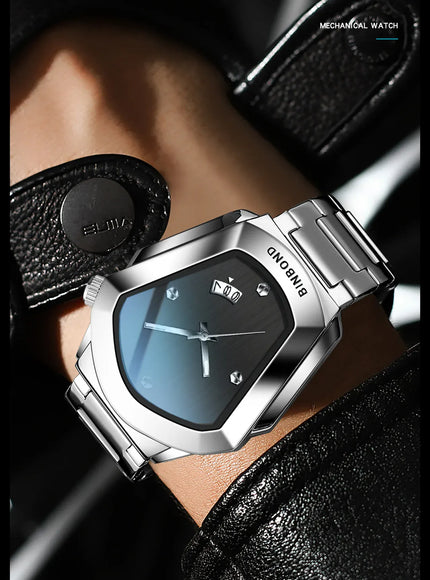 KissICON KissIcon Diamond Shaped Men Watch Waterproof Strap -