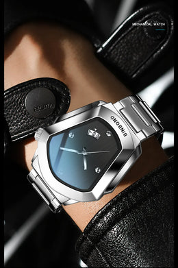KissICON KissIcon Diamond Shaped Men Watch Waterproof Strap -