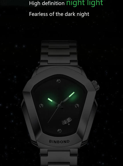 KissICON KissIcon Diamond Shaped Men Watch Waterproof Strap -