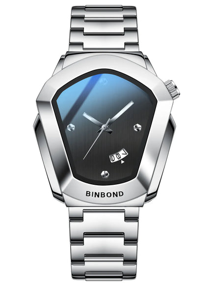 KissICON KissIcon Diamond Shaped Men Watch Waterproof Strap -