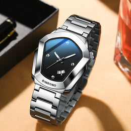 KissICON KissIcon Diamond Shaped Men Watch Waterproof Strap -