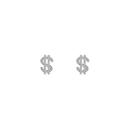 KissICON Kissicon Dollar Symbol Crystal Stud Earring – Sparkle