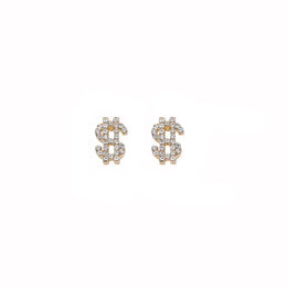 KissICON Kissicon Dollar Symbol Crystal Stud Earring – Sparkle