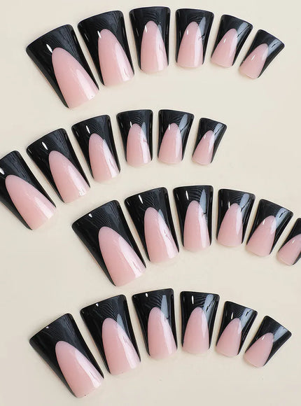 KissICON KissIcon Duckbill Pink Leopard Fake Nails Full Cover