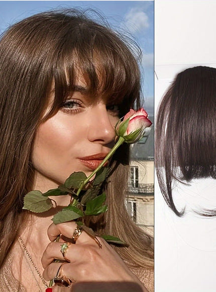 KissICON KissIcon Easy Clip-In Wispy Bangs - Natural Look