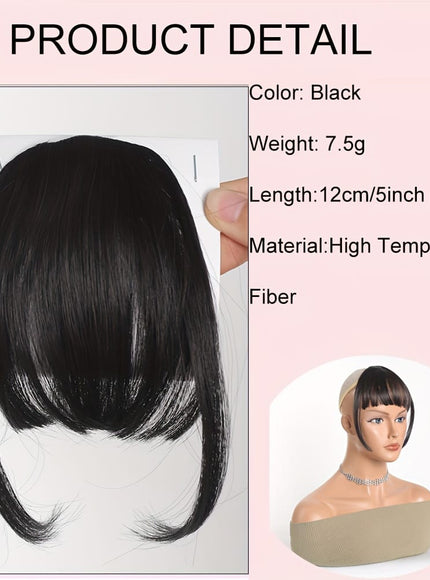 KissICON KissIcon Easy Clip-In Wispy Bangs - Natural Look