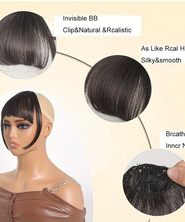 KissICON KissIcon Easy Clip-In Wispy Bangs - Natural Look