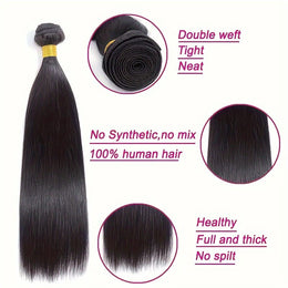 KissICON KissIcon Elegant Straight Hair Bundles - Double Weft