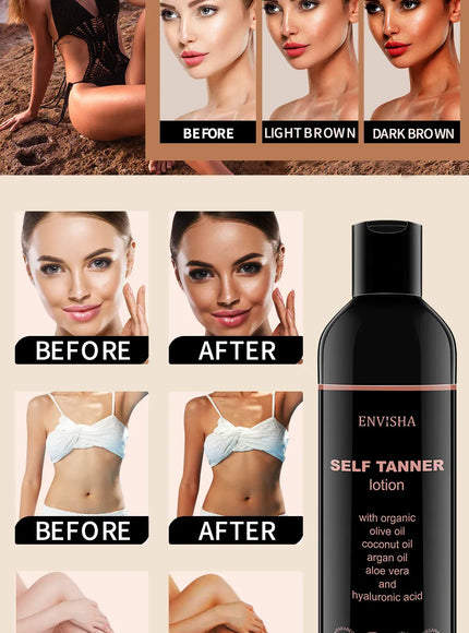 KissICON KissIcon Envisha Self Tanner Lotion - Fast Tan