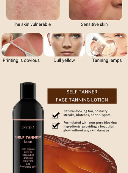 KissICON KissIcon Envisha Self Tanner Lotion - Fast Tan