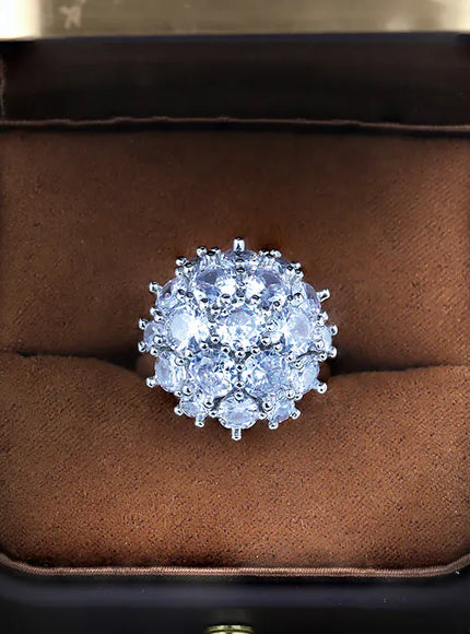 KissICON KissIcon Eternity Wedding Rings For Women Silver CZ Jewelry