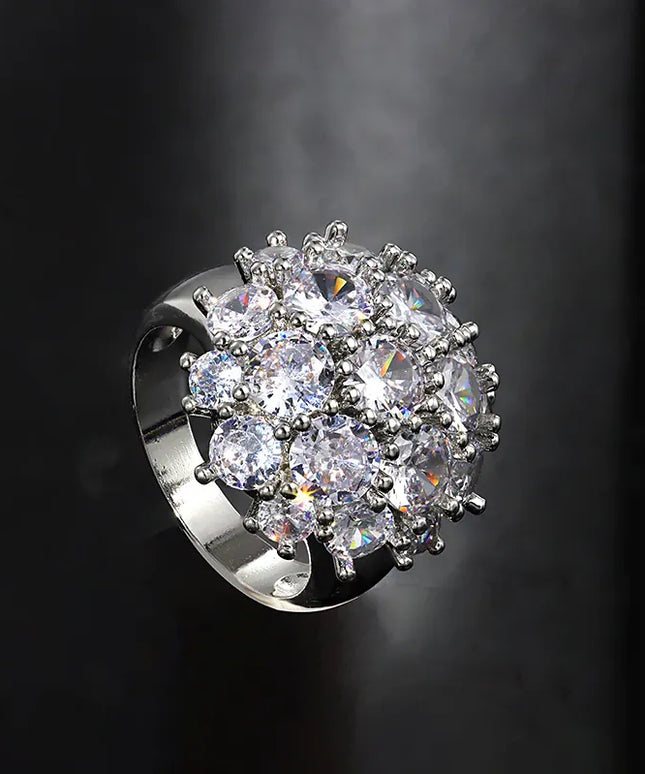 KissICON KissIcon Eternity Wedding Rings For Women Silver CZ Jewelry