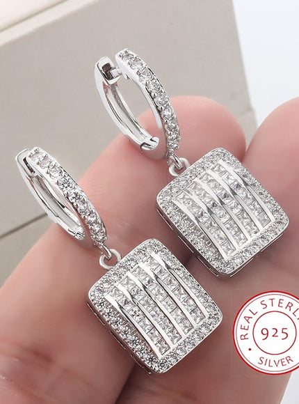KissICON KissIcon Exquisite Silver Earrings 925 - Sparkling Zircon